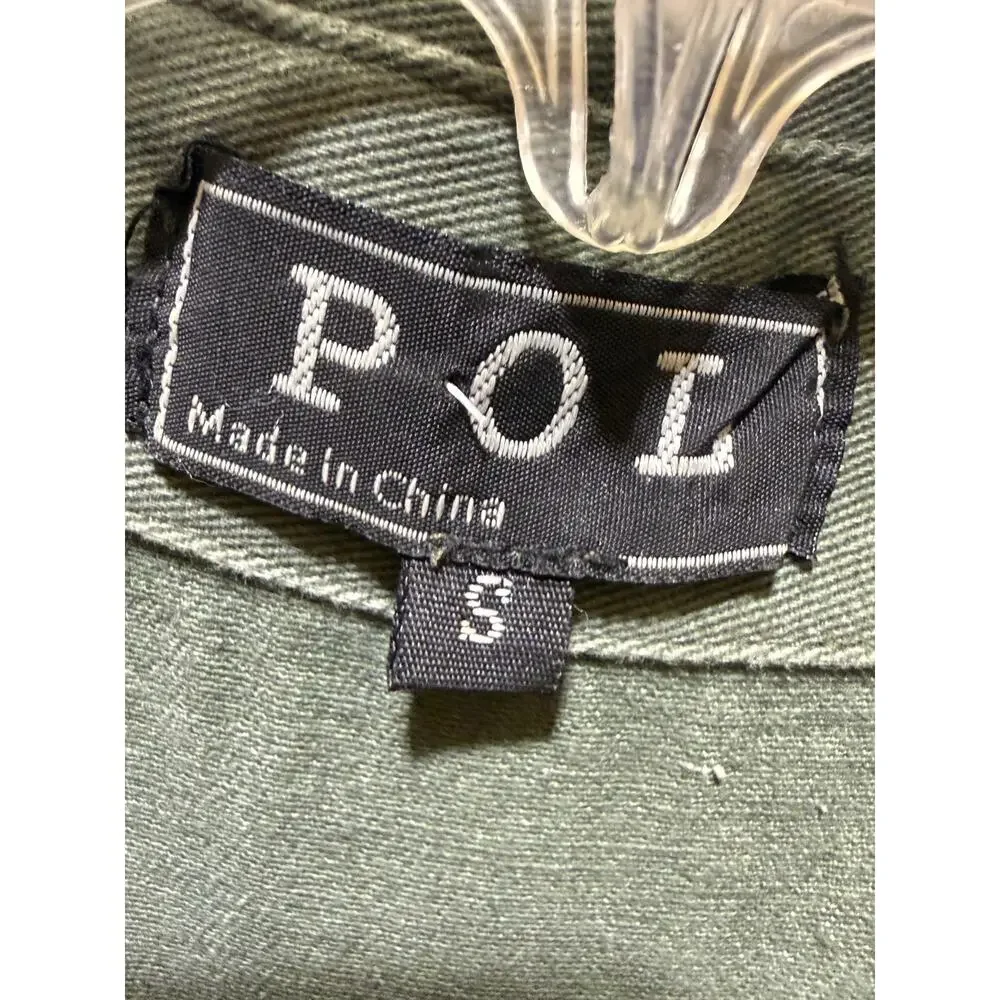 POL Double Breasted Adjustable Sleeve Lightweight Jacket Size S